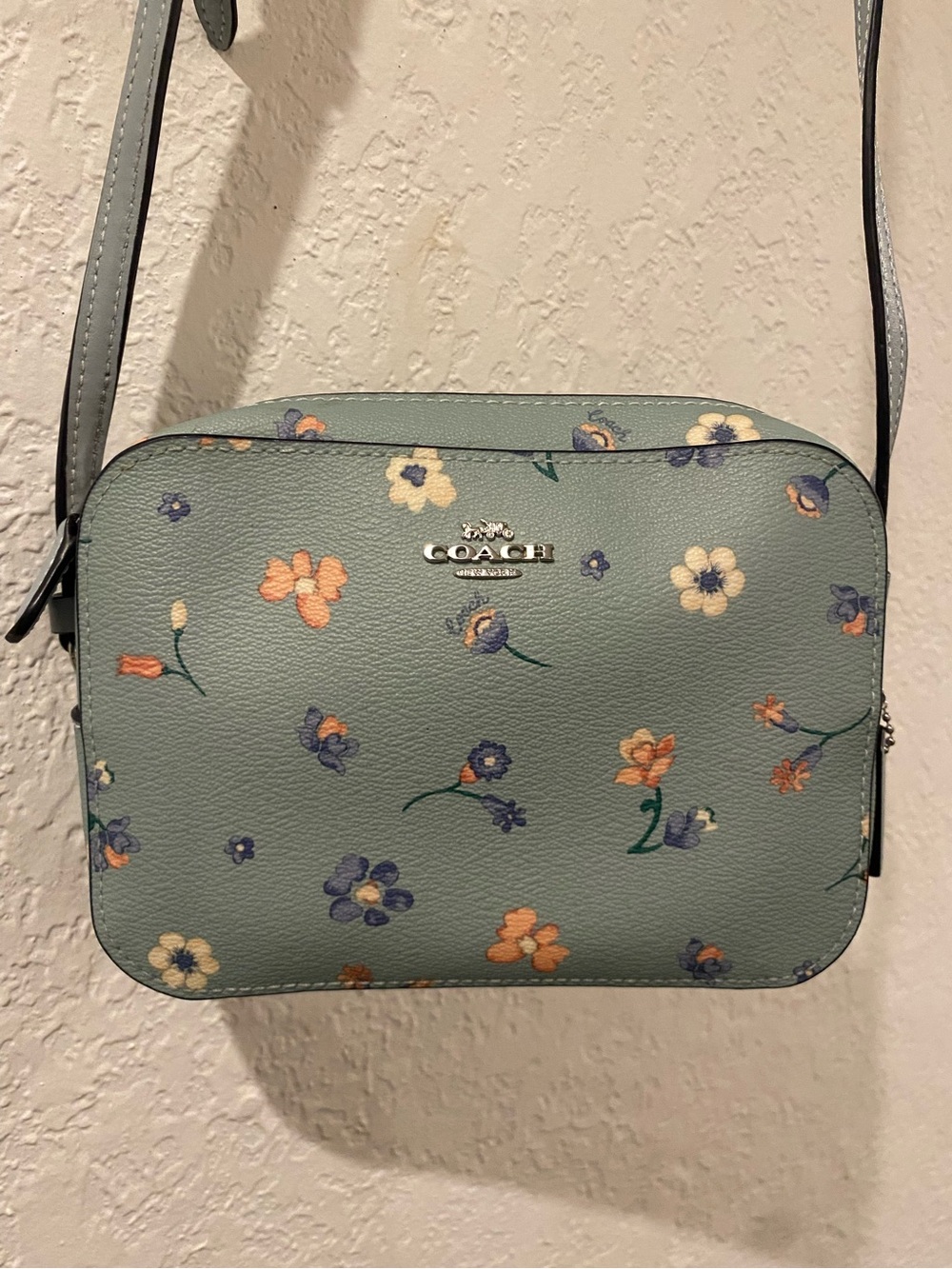 Coach 🩵 Light Blue Floral 🌼 Camera Bag ✨ Purse